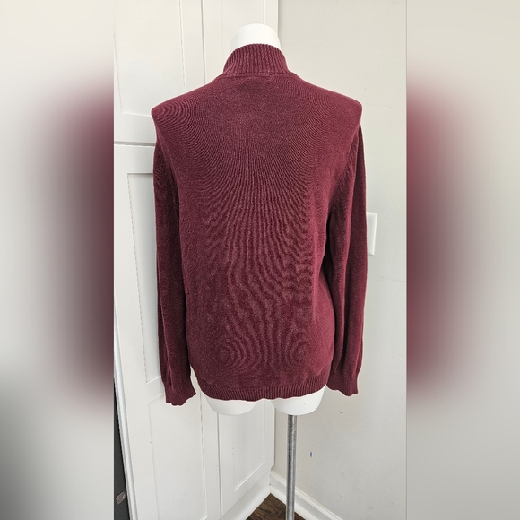 John Ashford Men's US Large Burgundy Sweater - Picture 4 of 5